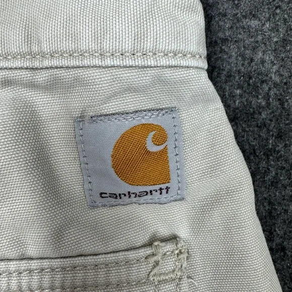 Carhartt Cargo Shorts 38 Relaxed Fit Khaki Work Utility Casual - Picture 6 of 8